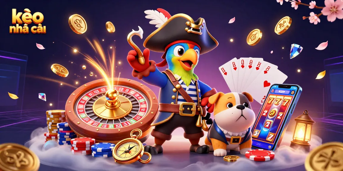 Engage with kèo nhà cái while reveling in this dynamic sports betting scene showcasing vivid gambling elements.
