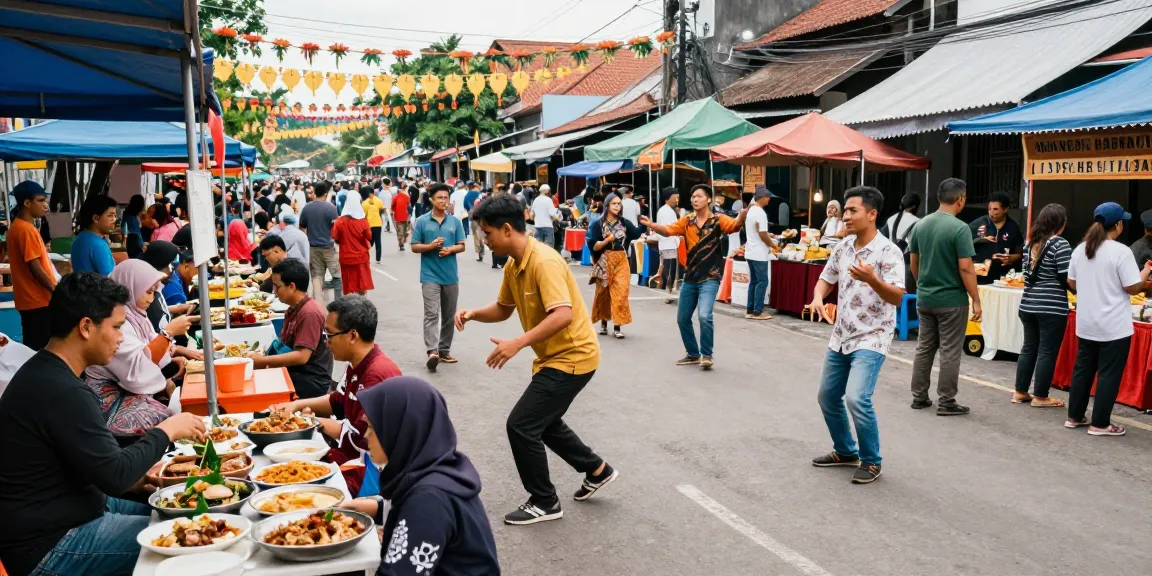 Lampung vendors at Siger Fest celebrating local culture on lornematthews.com.