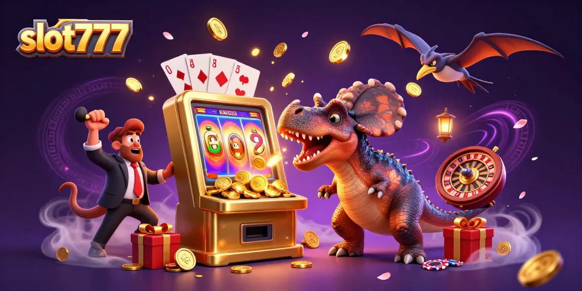 Experience the thrills of slot777 with pachycephalosaurus jackpots and fun casino elements.