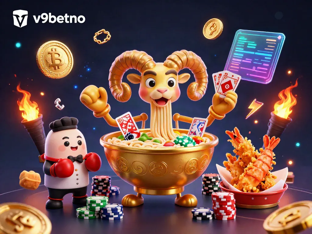 Experience thrilling moments with v9betno in this action-packed casino scene showcasing game elements and vibrant characters.