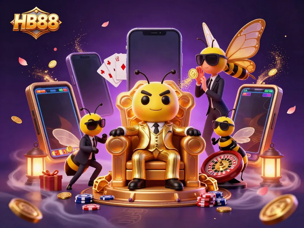 Experience thrilling gaming action at HB88 with immersive 3D casino characters in a magical atmosphere.