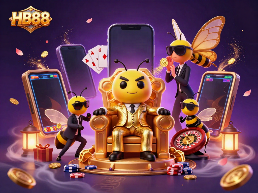 Experience thrilling gaming action at HB88 with immersive 3D casino characters in a magical atmosphere.