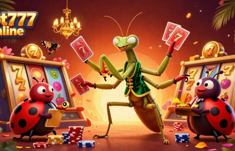 Experience excitement at slot777 online with a giant praying mantis card sharp and thrilling casino games.