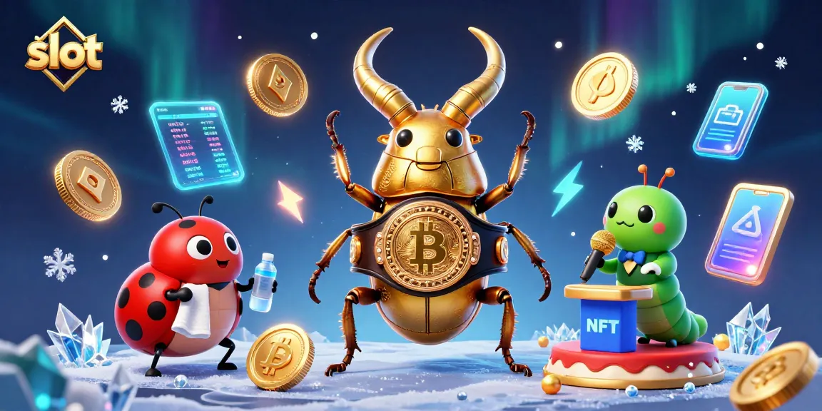 Spin the reels exhilaratingly with slot gameplay featuring a giant golden stag beetle in a boxing match.